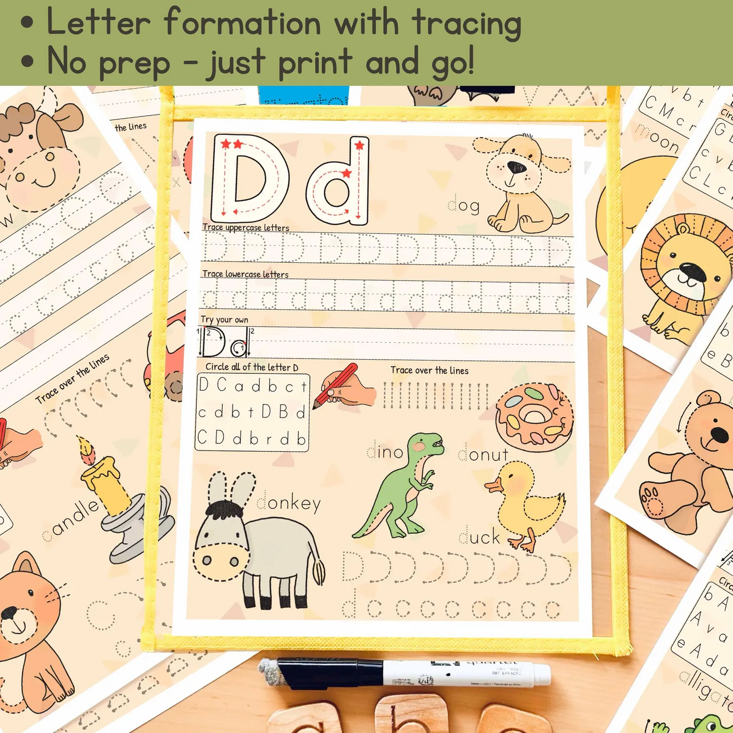 Alphabet Tracing Worksheets: ABC Handwriting Practice (PDF Download)