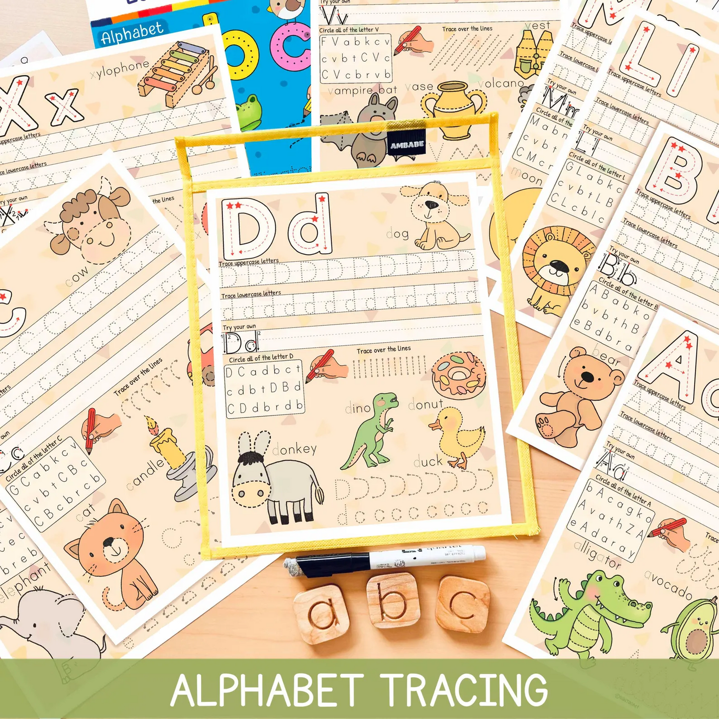 Alphabet Tracing Worksheets: ABC Handwriting Practice (PDF Download)